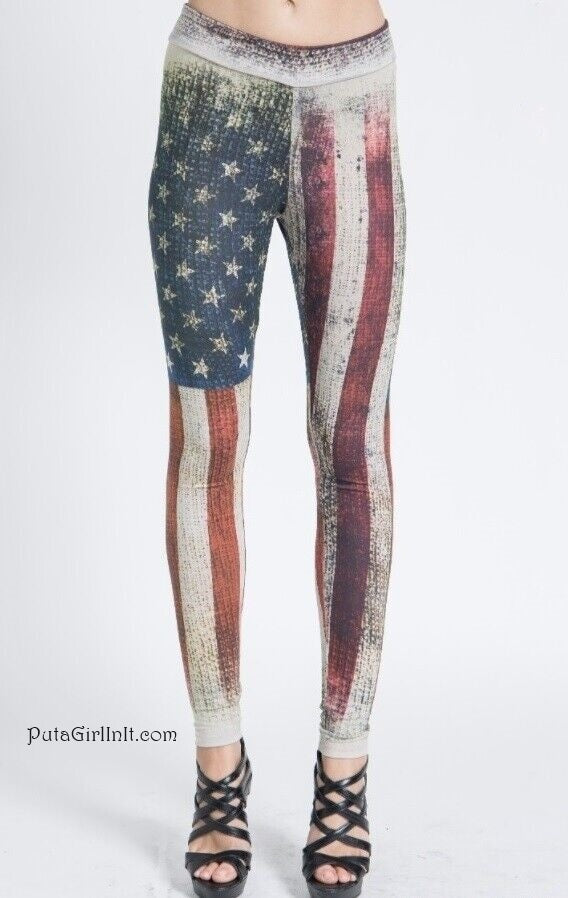 Vocal Apparel Stars, Stripes and Style Stone Leggings