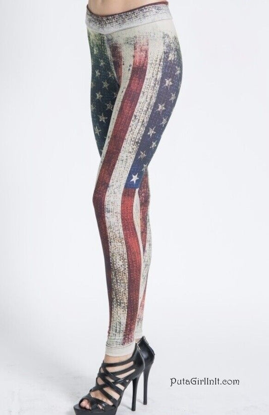 Vocal Apparel Stars, Stripes and Style Stone Leggings